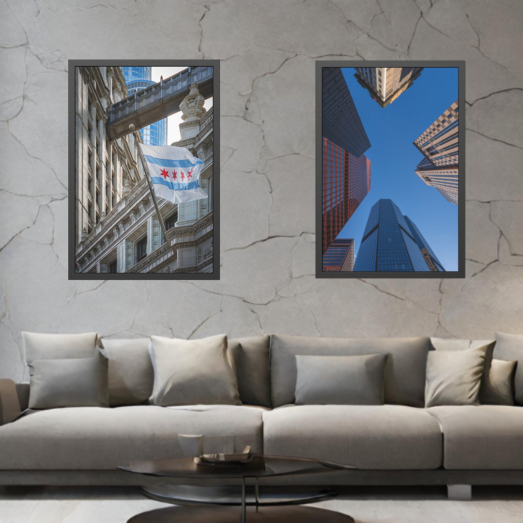 Own Chicago: Chicago Flag Limited Edition Cityscape Photography Print – Fine Art, Semi-Gloss, or Matte – Framed or Unframed Luxury Wall Art