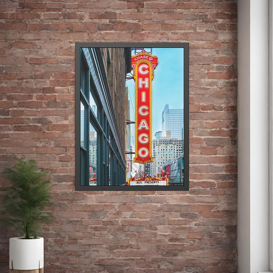 Own Chicago: Chicago Theatre Limited Edition Cityscape Photography Print – Fine Art, Semi-Gloss, or Matte – Framed or Unframed Luxury Wall Art