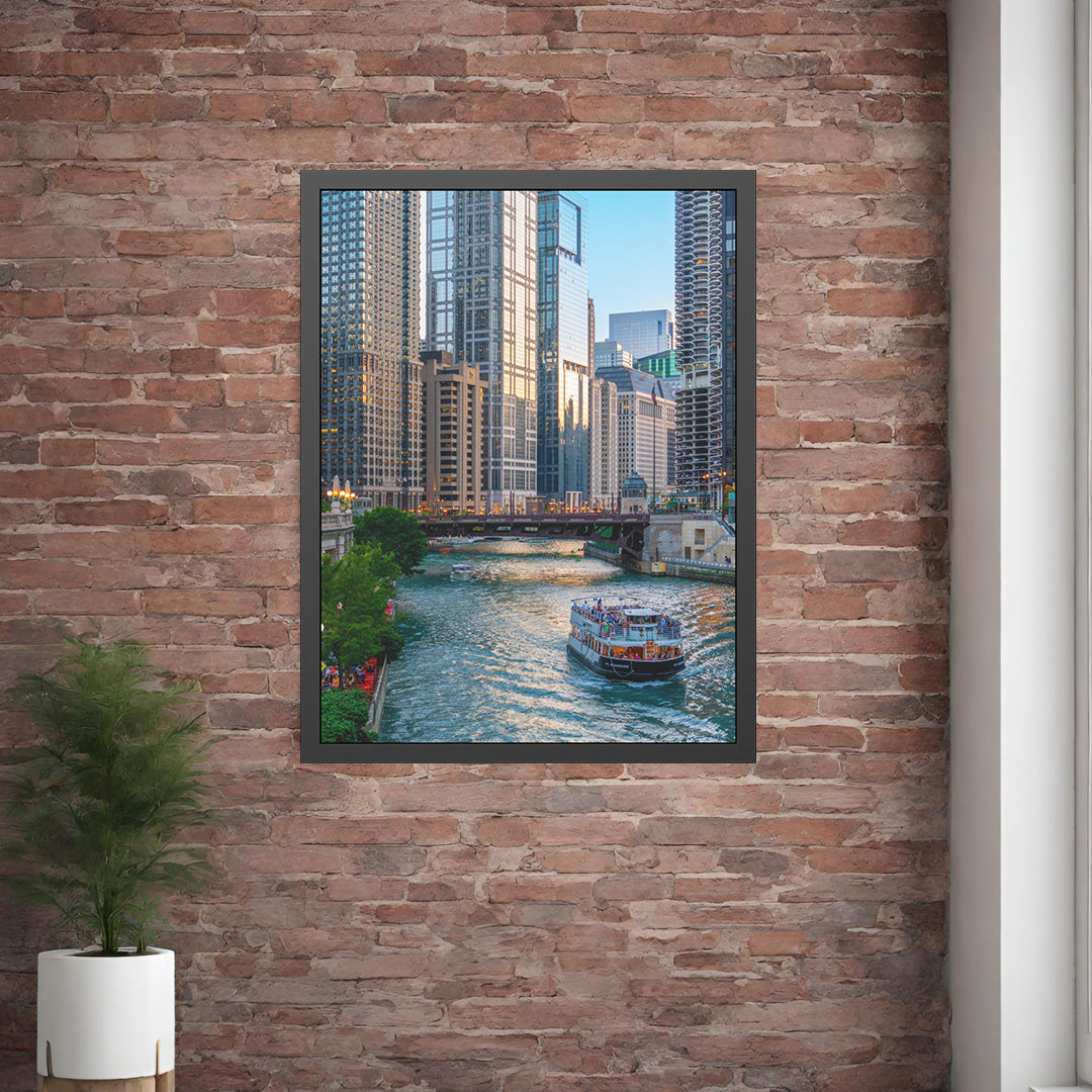 Own Chicago: Chicago River Limited Edition Cityscape Photography Print – Fine Art, Semi-Gloss, or Matte – Framed or Unframed Luxury Wall Art