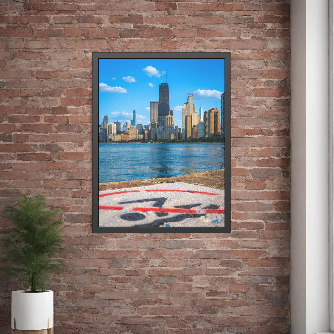 Own Chicago: No Diving Limited Edition Cityscape Photography Print – Fine Art, Semi-Gloss, or Matte – Framed or Unframed Luxury Wall Art