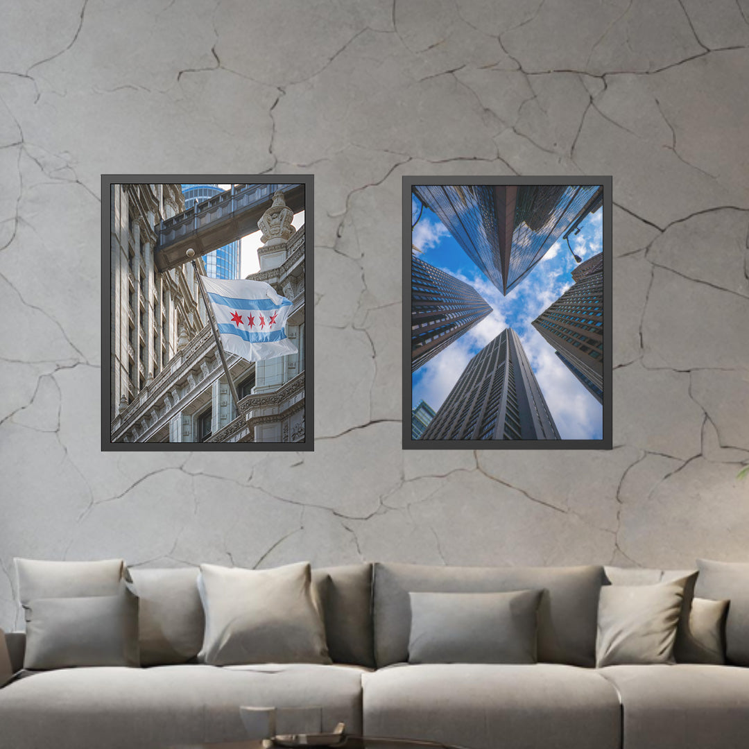 Own Chicago: Chicago Flag Limited Edition Cityscape Photography Print – Fine Art, Semi-Gloss, or Matte – Framed or Unframed Luxury Wall Art