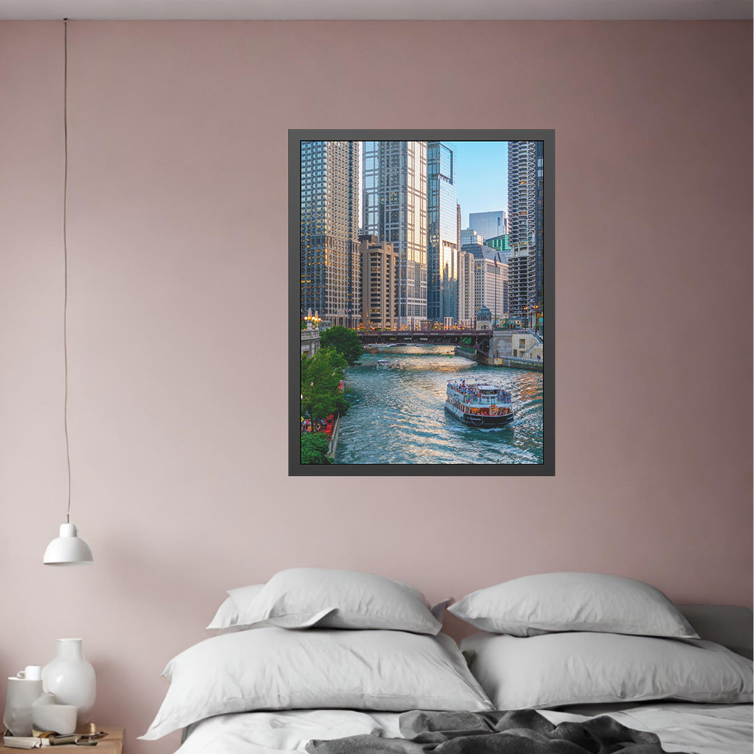 Own Chicago: Chicago River Limited Edition Cityscape Photography Print – Fine Art, Semi-Gloss, or Matte – Framed or Unframed Luxury Wall Art