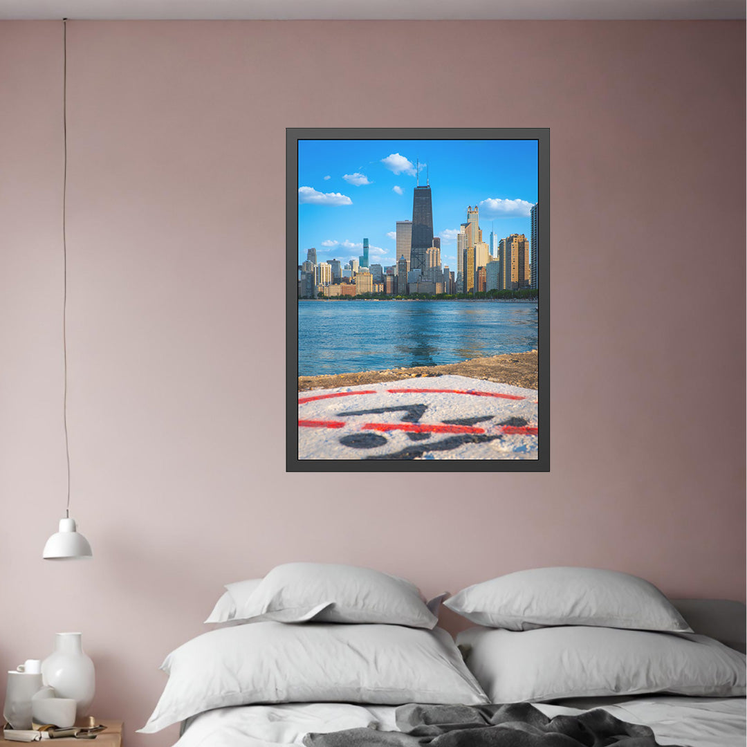 Own Chicago: No Diving Limited Edition Cityscape Photography Print – Fine Art, Semi-Gloss, or Matte – Framed or Unframed Luxury Wall Art