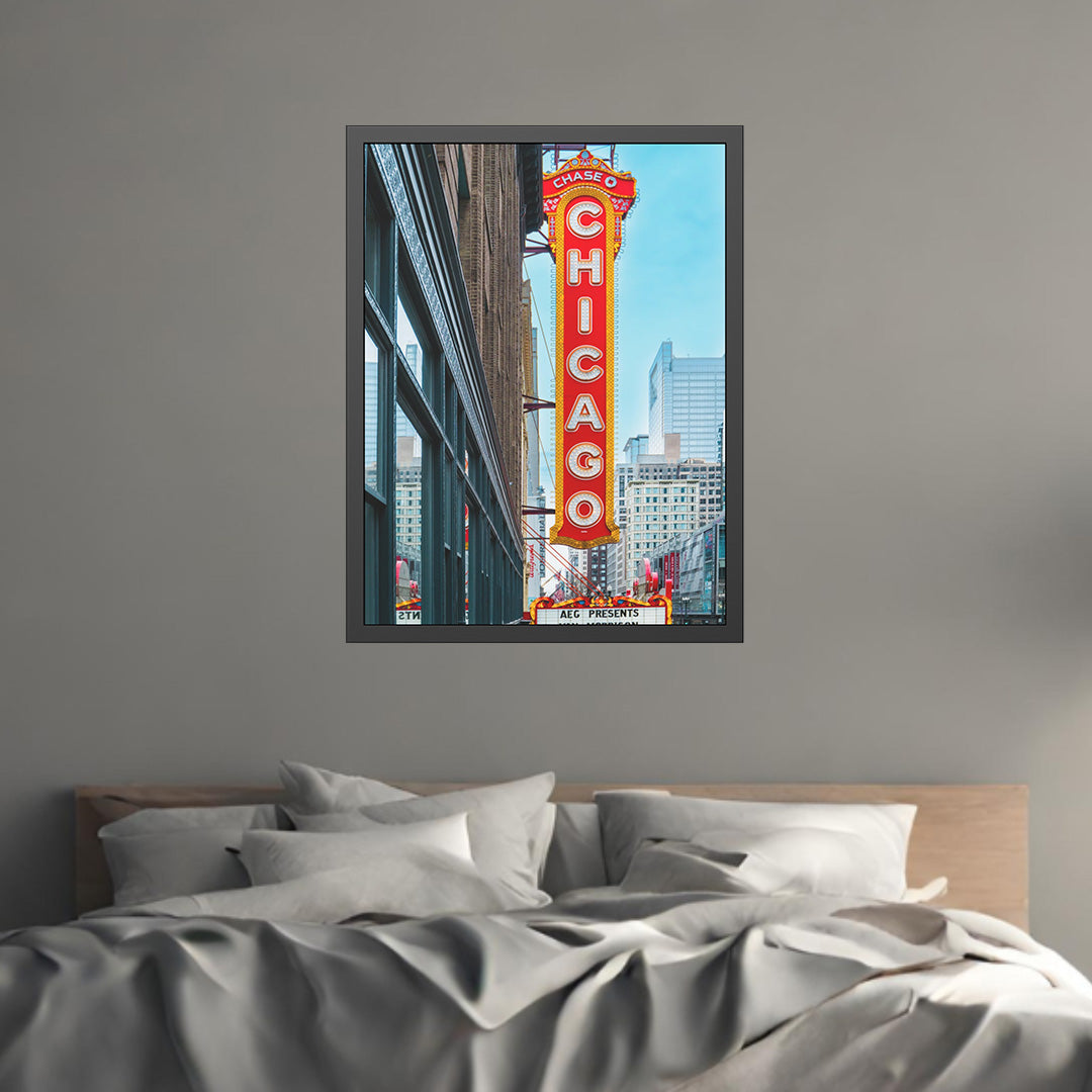 Own Chicago: Chicago Theatre Limited Edition Cityscape Photography Print – Fine Art, Semi-Gloss, or Matte – Framed or Unframed Luxury Wall Art