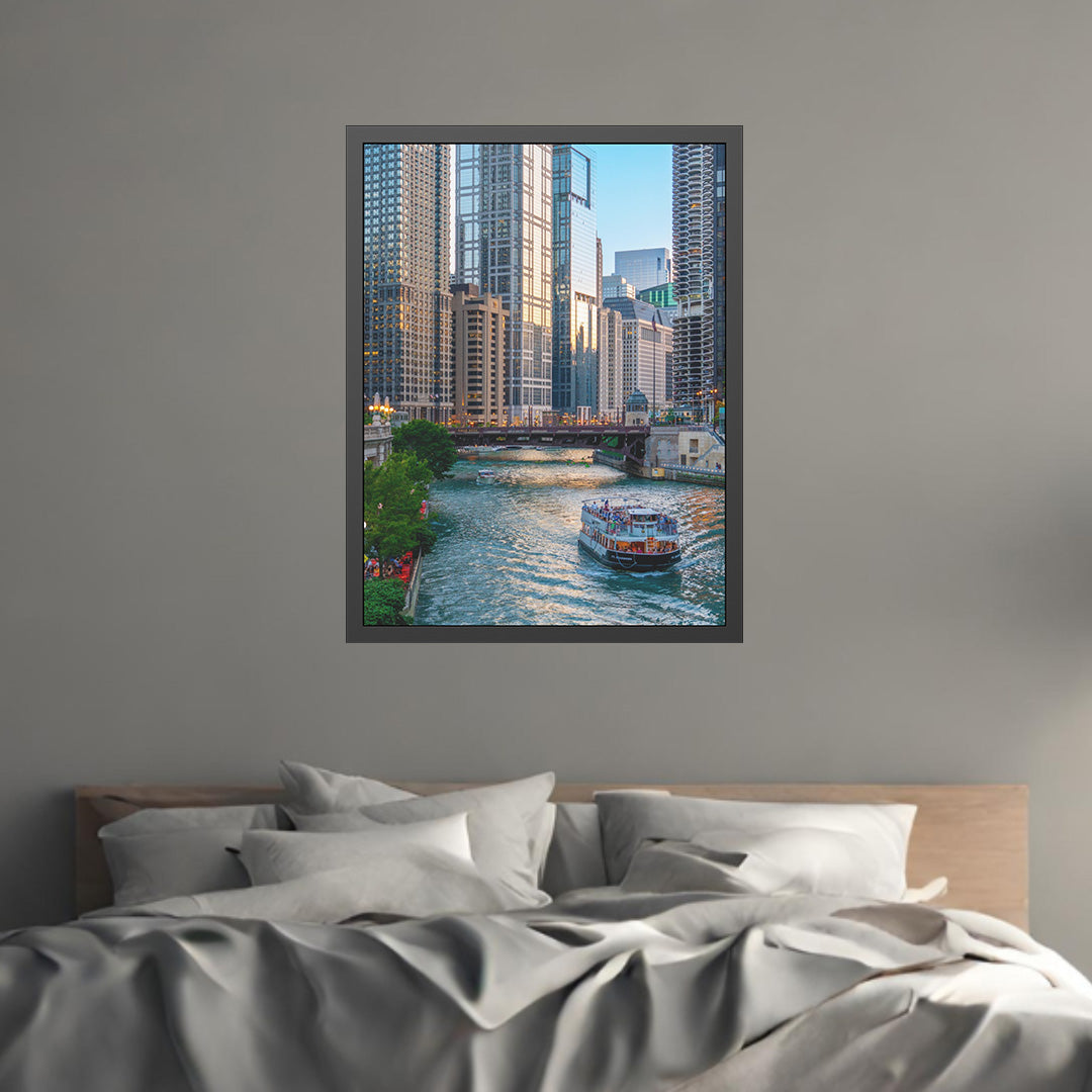Own Chicago: Chicago River Limited Edition Cityscape Photography Print – Fine Art, Semi-Gloss, or Matte – Framed or Unframed Luxury Wall Art