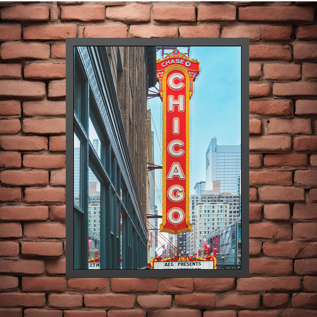 Own Chicago: Chicago Theatre Limited Edition Cityscape Photography Print – Fine Art, Semi-Gloss, or Matte – Framed or Unframed Luxury Wall Art