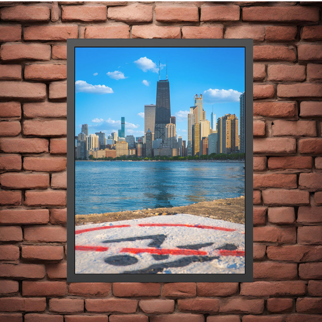 Own Chicago: No Diving Limited Edition Cityscape Photography Print – Fine Art, Semi-Gloss, or Matte – Framed or Unframed Luxury Wall Art