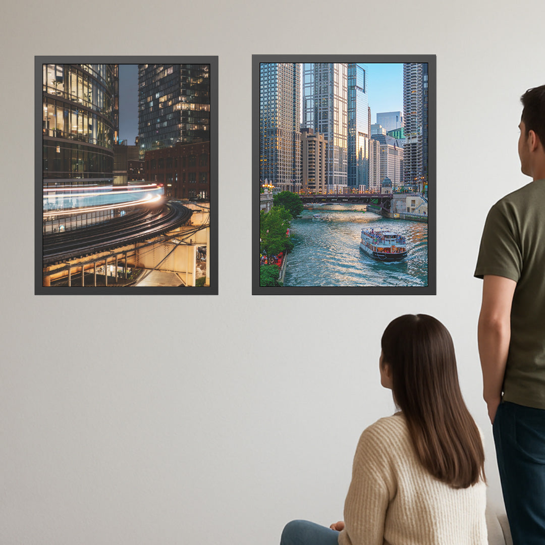 Own Chicago: Chicago River Limited Edition Cityscape Photography Print – Fine Art, Semi-Gloss, or Matte – Framed or Unframed Luxury Wall Art