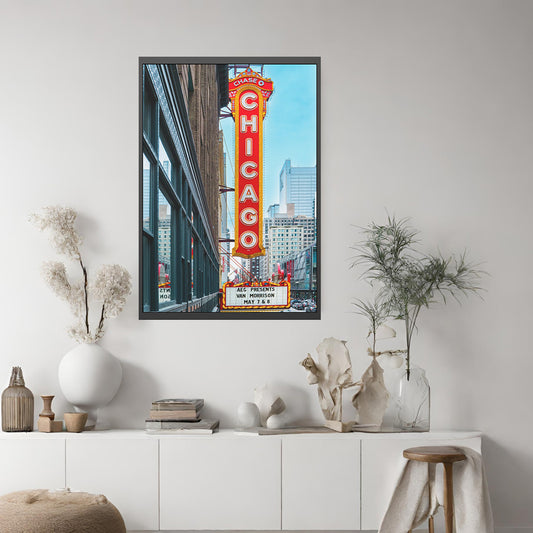 Own Chicago: Chicago Theatre Limited Edition Cityscape Photography Print – Fine Art, Semi-Gloss, or Matte – Framed or Unframed Luxury Wall Art