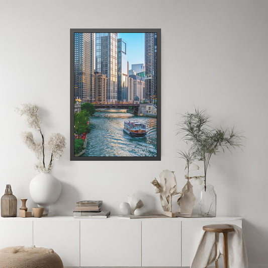 Own Chicago: Chicago River Limited Edition Cityscape Photography Print – Fine Art, Semi-Gloss, or Matte – Framed or Unframed Luxury Wall Art
