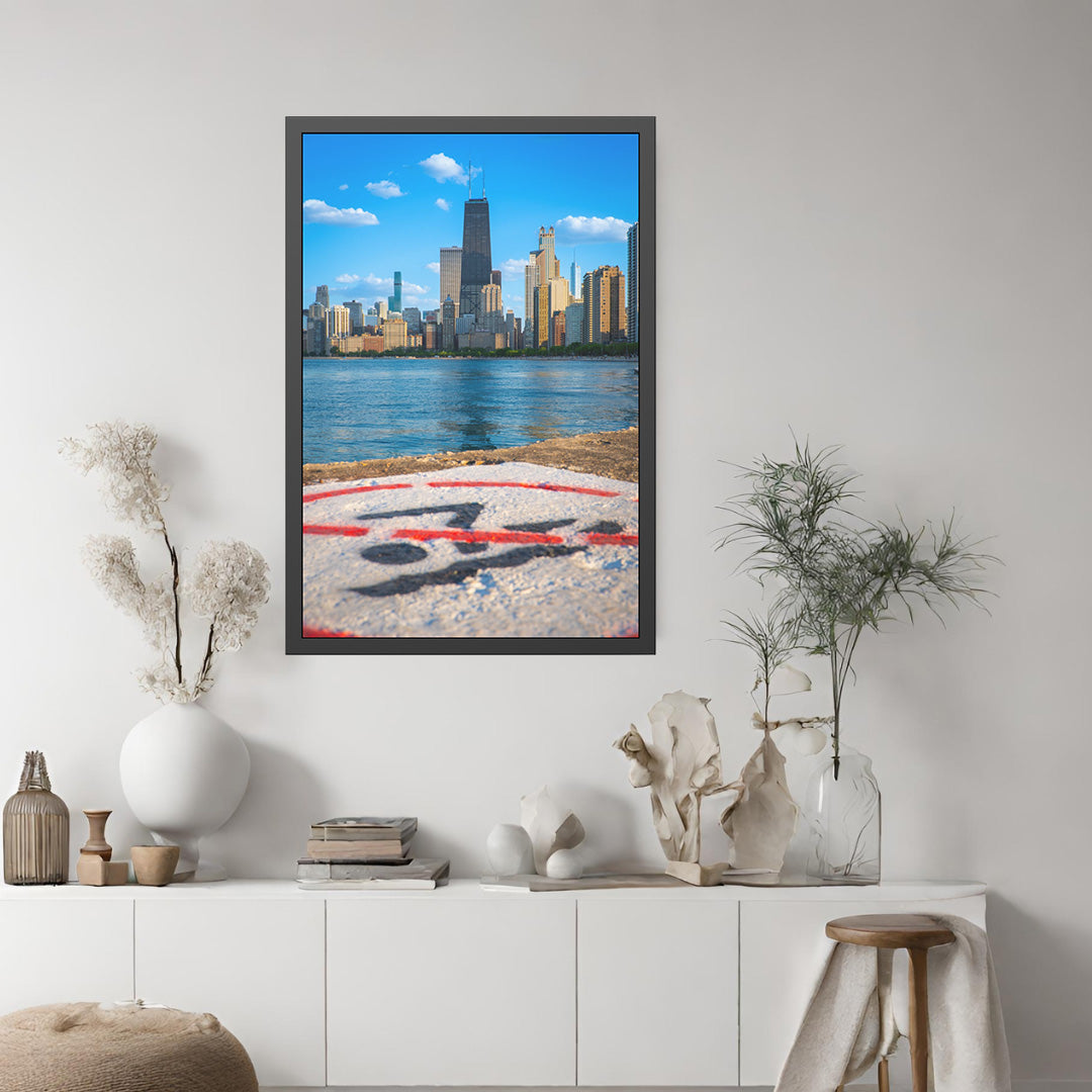 Own Chicago: No Diving Limited Edition Cityscape Photography Print – Fine Art, Semi-Gloss, or Matte – Framed or Unframed Luxury Wall Art