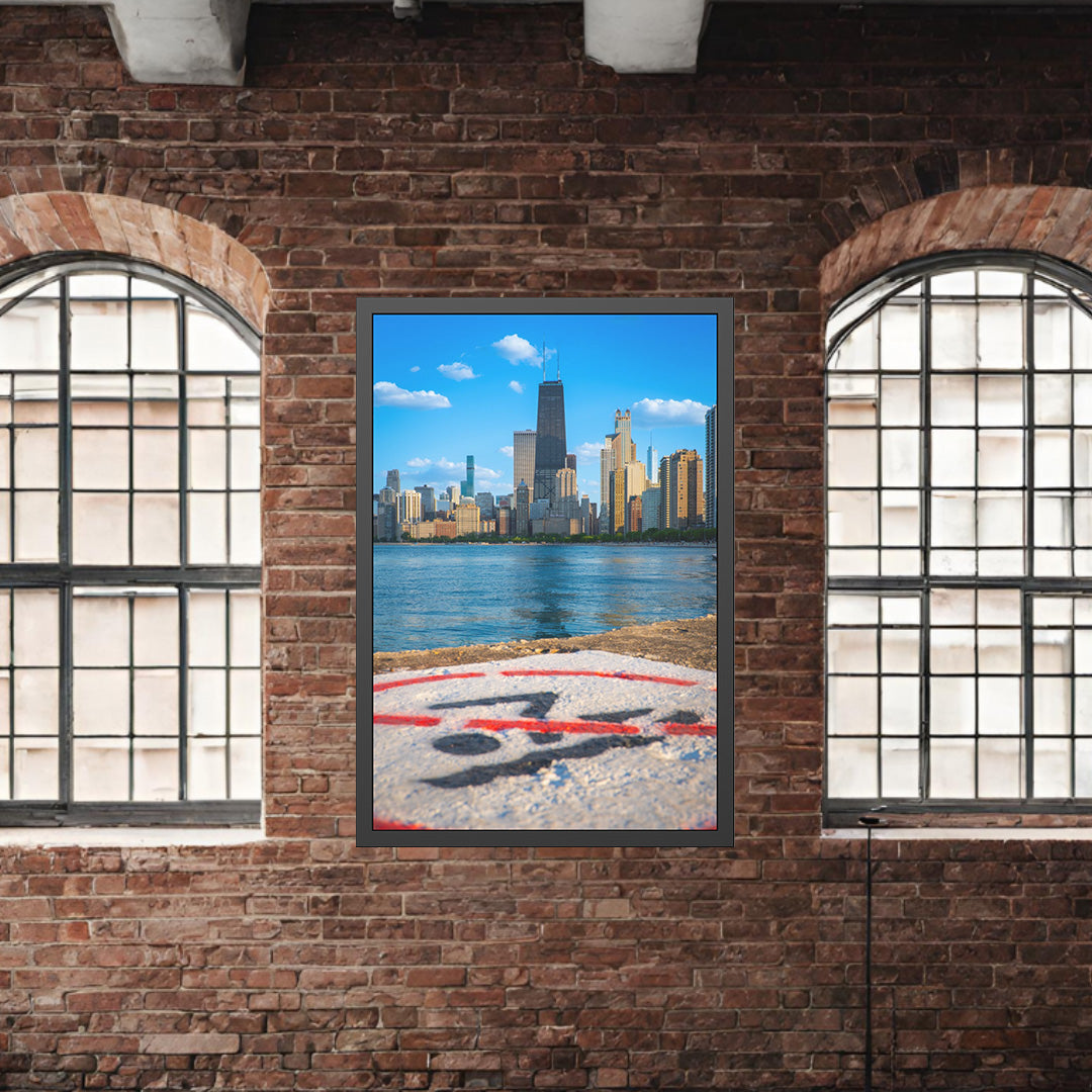 Own Chicago: No Diving Limited Edition Cityscape Photography Print – Fine Art, Semi-Gloss, or Matte – Framed or Unframed Luxury Wall Art