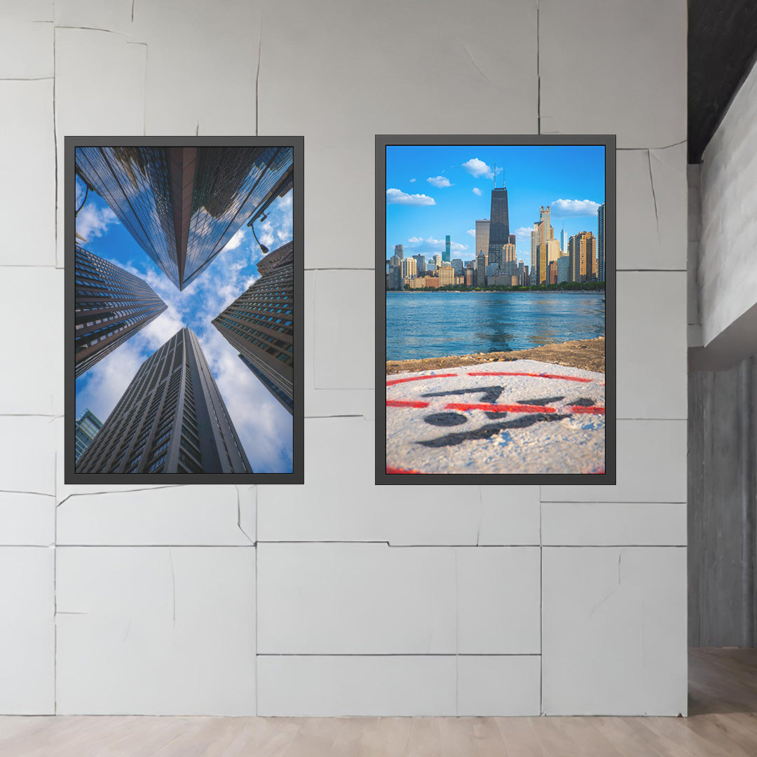 Own Chicago: No Diving Limited Edition Cityscape Photography Print – Fine Art, Semi-Gloss, or Matte – Framed or Unframed Luxury Wall Art