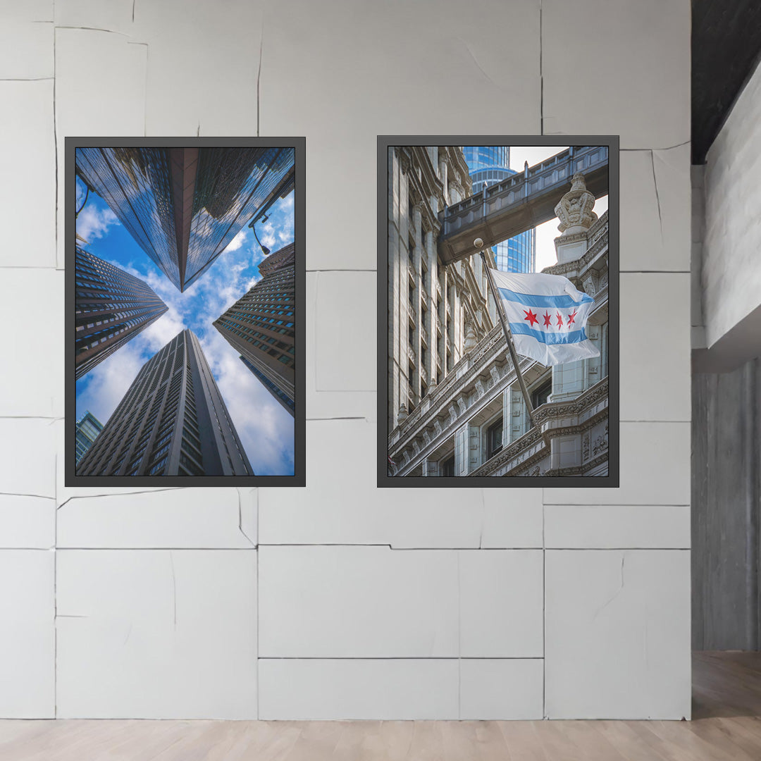 Own Chicago: Chicago Flag Limited Edition Cityscape Photography Print – Fine Art, Semi-Gloss, or Matte – Framed or Unframed Luxury Wall Art