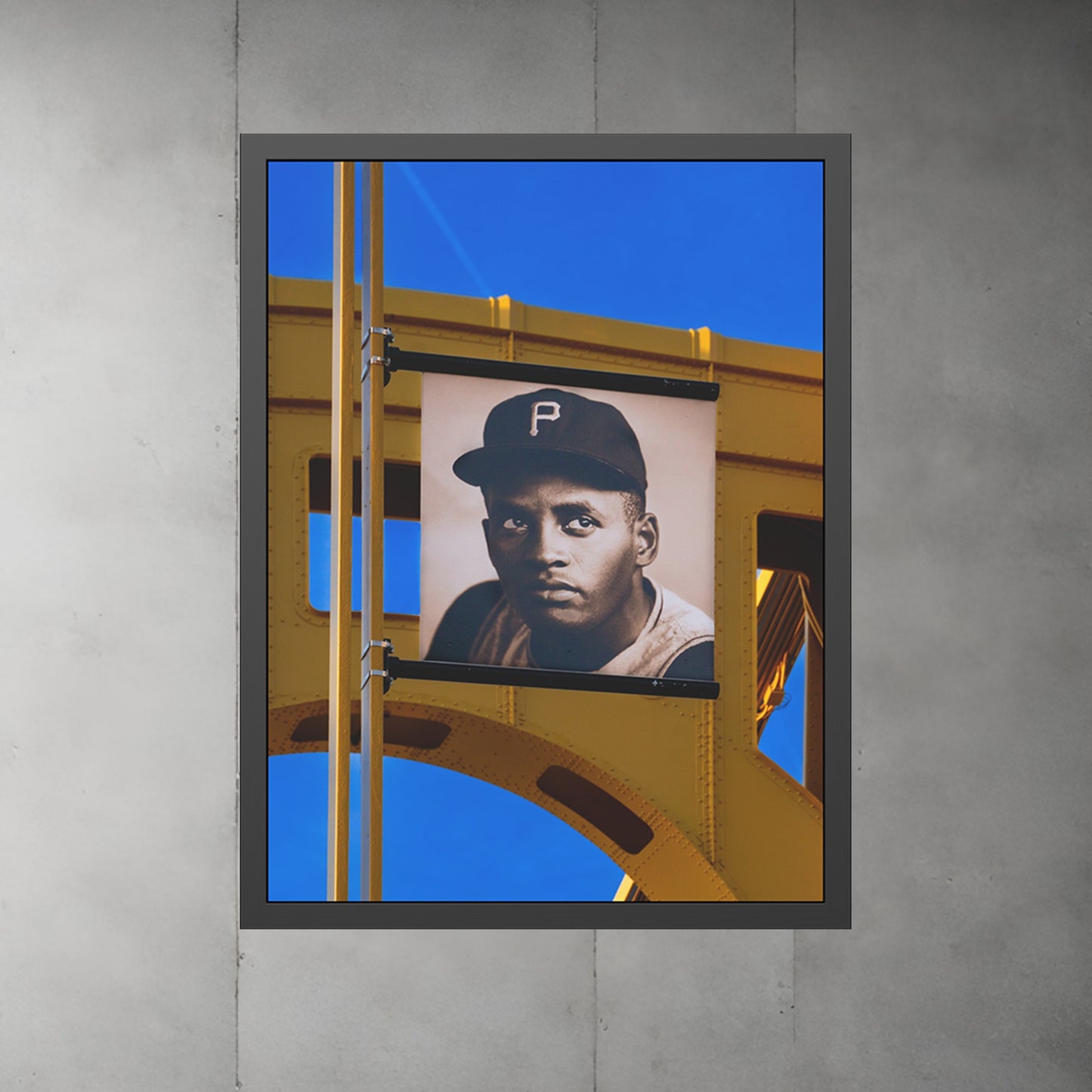 Own Pittsburgh: Limited Edition Roberto Clemente Photography Print – Featuring the Golden Triangle, Steelers, Penguins, Yellow Bridges & More – Fine Art, Semi-Gloss, or Matte – Framed or Unframed Luxury Wall Art
