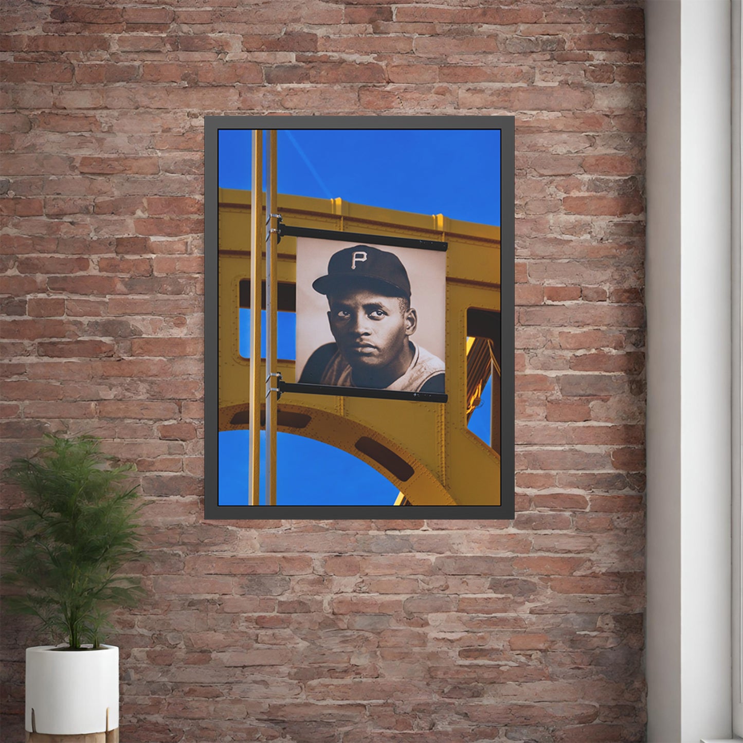 Own Pittsburgh: Limited Edition Roberto Clemente Photography Print – Featuring the Golden Triangle, Steelers, Penguins, Yellow Bridges & More – Fine Art, Semi-Gloss, or Matte – Framed or Unframed Luxury Wall Art