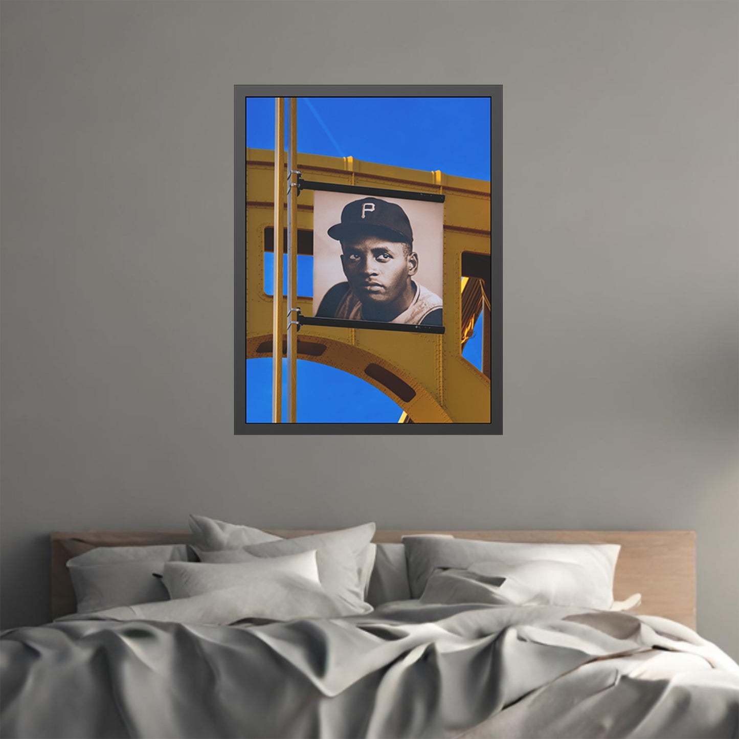 Own Pittsburgh: Limited Edition Roberto Clemente Photography Print – Featuring the Golden Triangle, Steelers, Penguins, Yellow Bridges & More – Fine Art, Semi-Gloss, or Matte – Framed or Unframed Luxury Wall Art