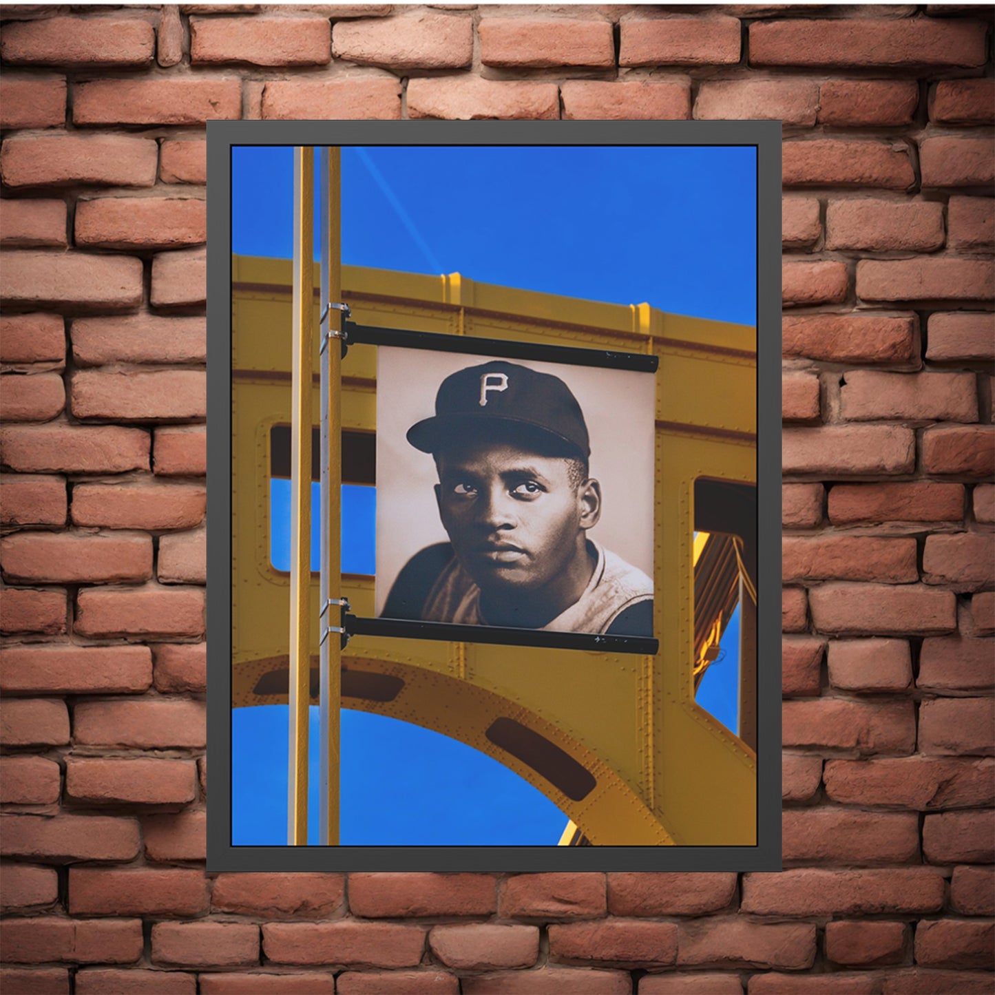 Own Pittsburgh: Limited Edition Roberto Clemente Photography Print – Featuring the Golden Triangle, Steelers, Penguins, Yellow Bridges & More – Fine Art, Semi-Gloss, or Matte – Framed or Unframed Luxury Wall Art