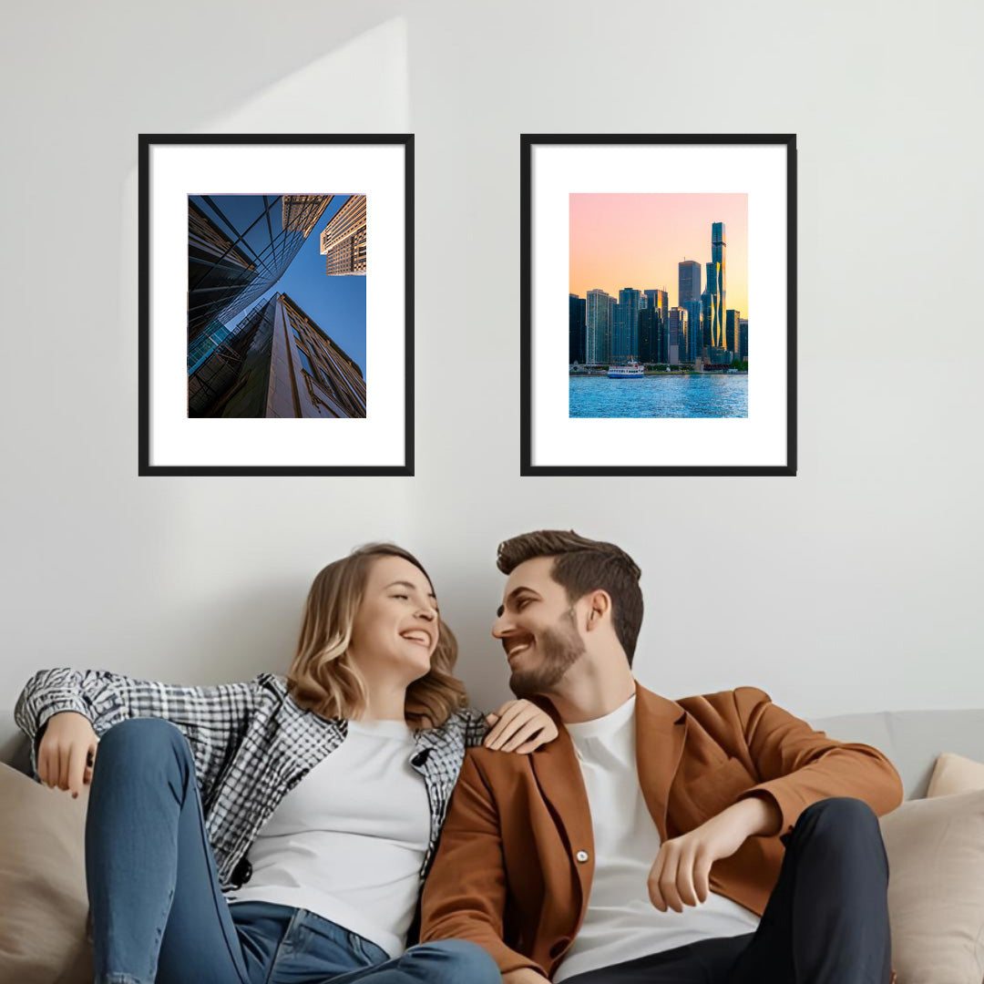 Framed by the Sky – Modern City Photography Print