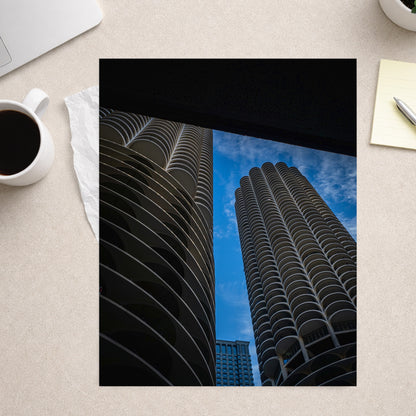 Iconic Corncob building – Unframed Semi-Gloss Photography Print