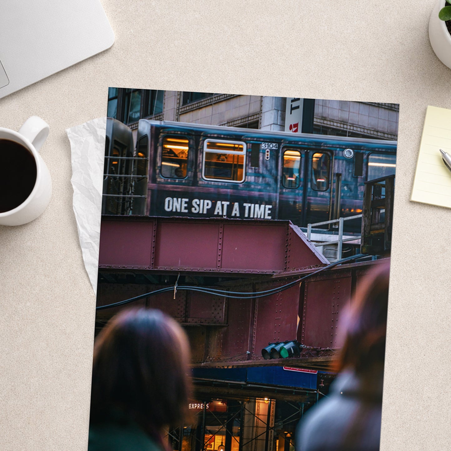 One Sip at a Time – Chicago Urban Photography Print