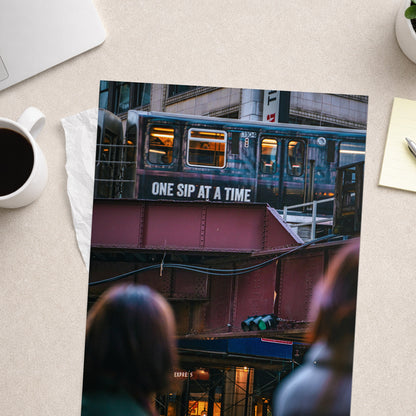 One Sip at a Time – Chicago Urban Photography Print