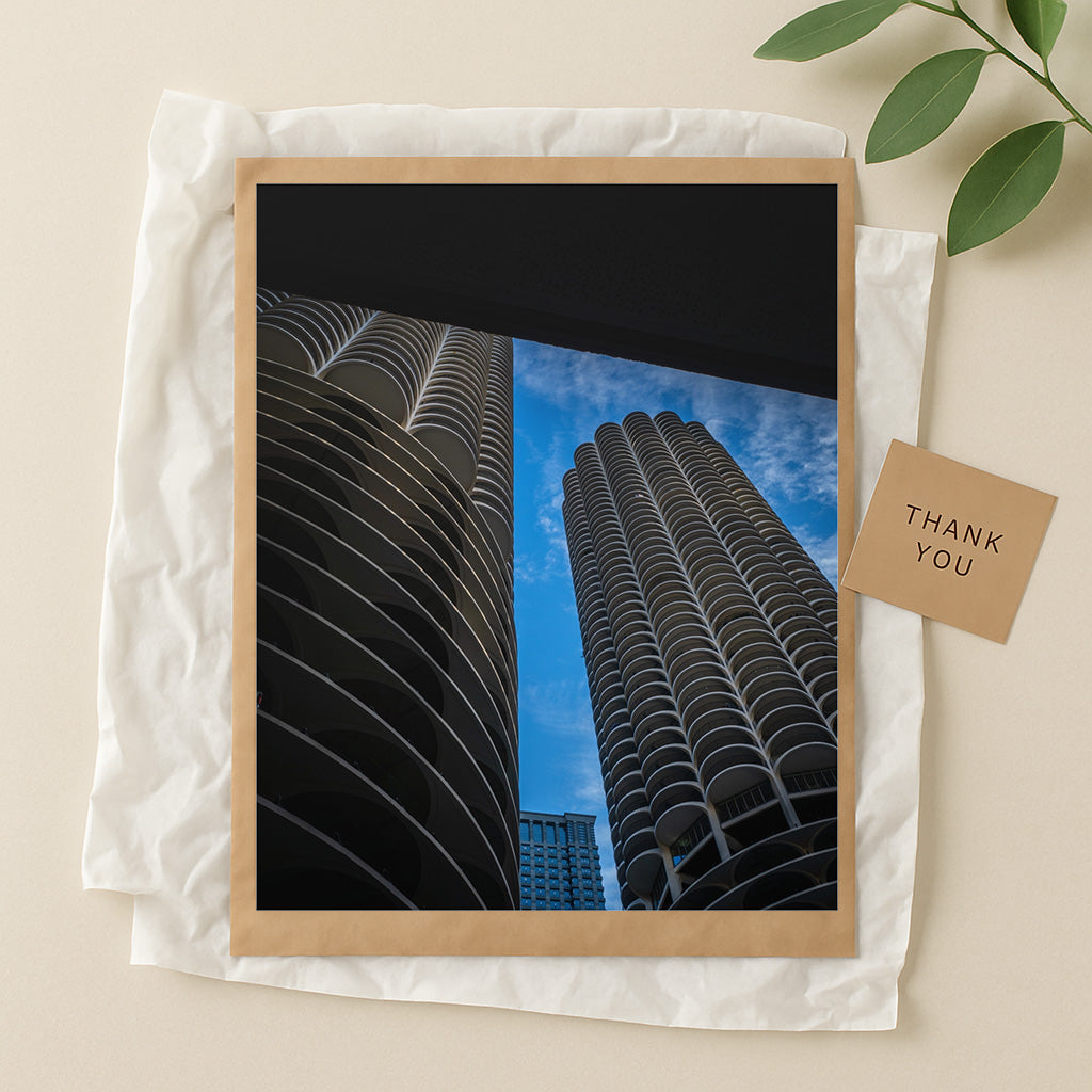 Iconic Corncob building – Unframed Semi-Gloss Photography Print