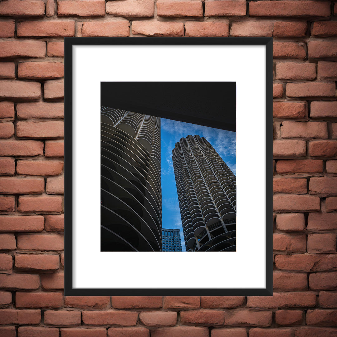 Iconic Corncob building – Unframed Semi-Gloss Photography Print