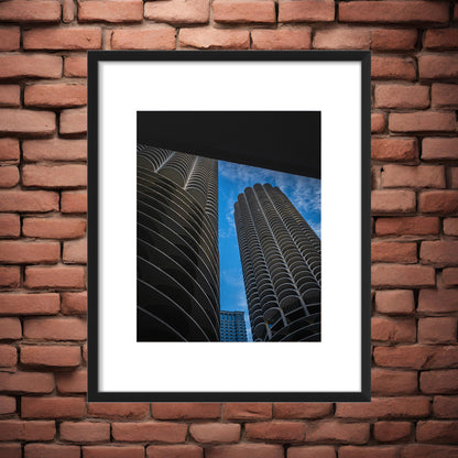 Iconic Corncob building – Unframed Semi-Gloss Photography Print