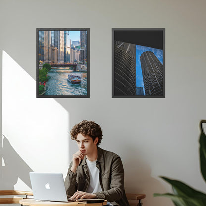 Iconic Corncob building – Unframed Semi-Gloss Photography Print