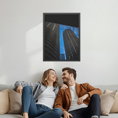 Iconic Corncob building – Unframed Semi-Gloss Photography Print