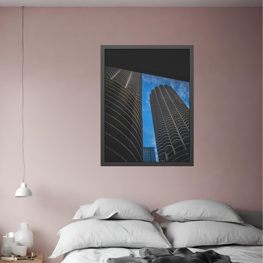 Iconic Corncob building – Unframed Semi-Gloss Photography Print