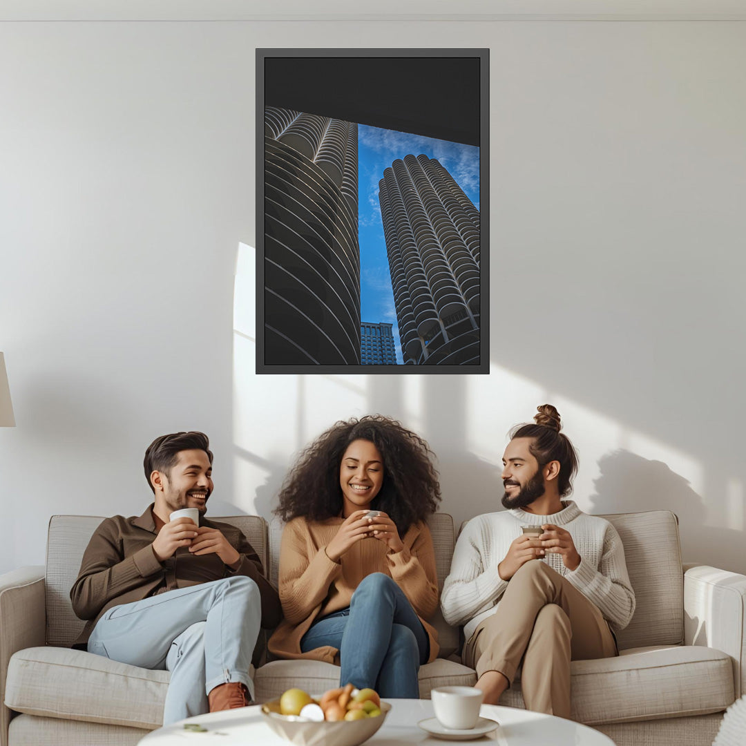 Iconic Corncob building – Unframed Semi-Gloss Photography Print