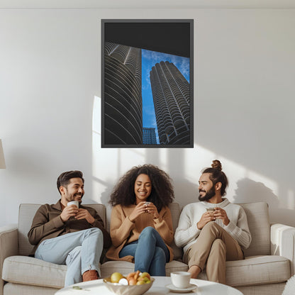 Iconic Corncob building – Unframed Semi-Gloss Photography Print