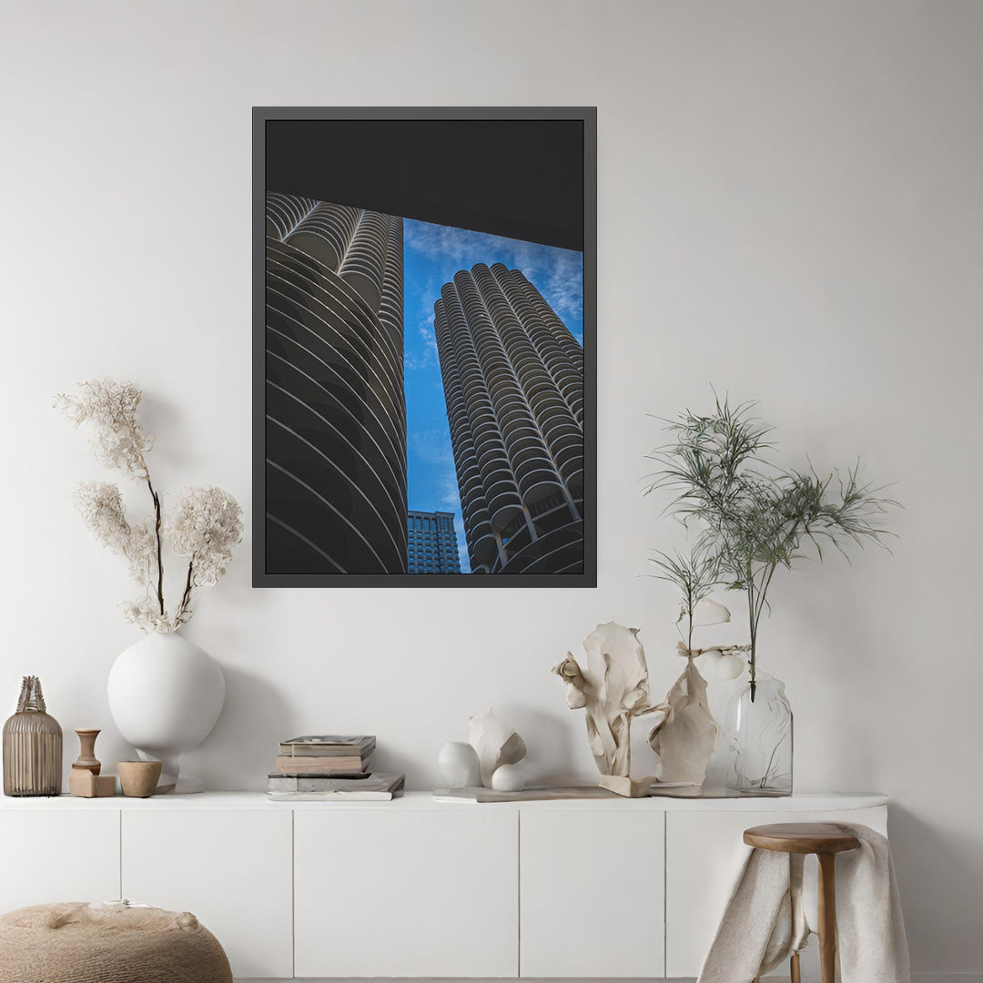 Iconic Corncob building – Unframed Semi-Gloss Photography Print