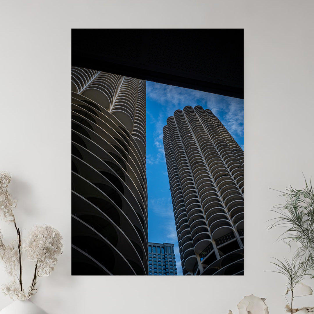 Iconic Corncob building – Unframed Semi-Gloss Photography Print