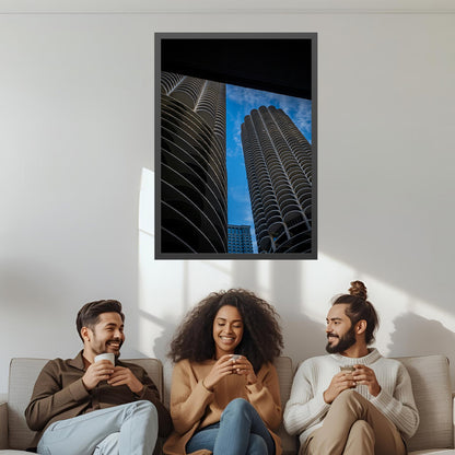 Iconic Corncob building – Unframed Semi-Gloss Photography Print