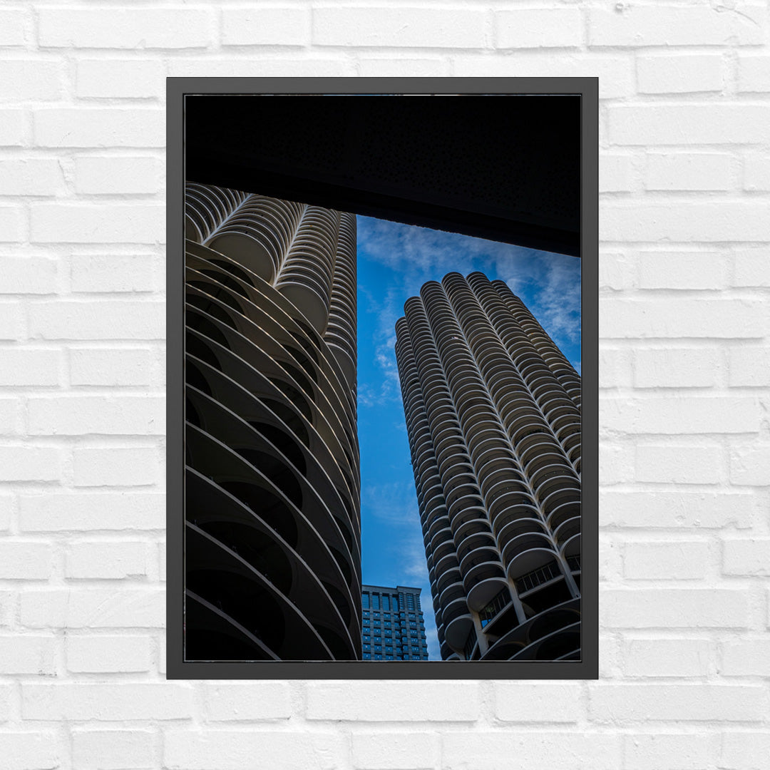 Iconic Corncob building – Unframed Semi-Gloss Photography Print