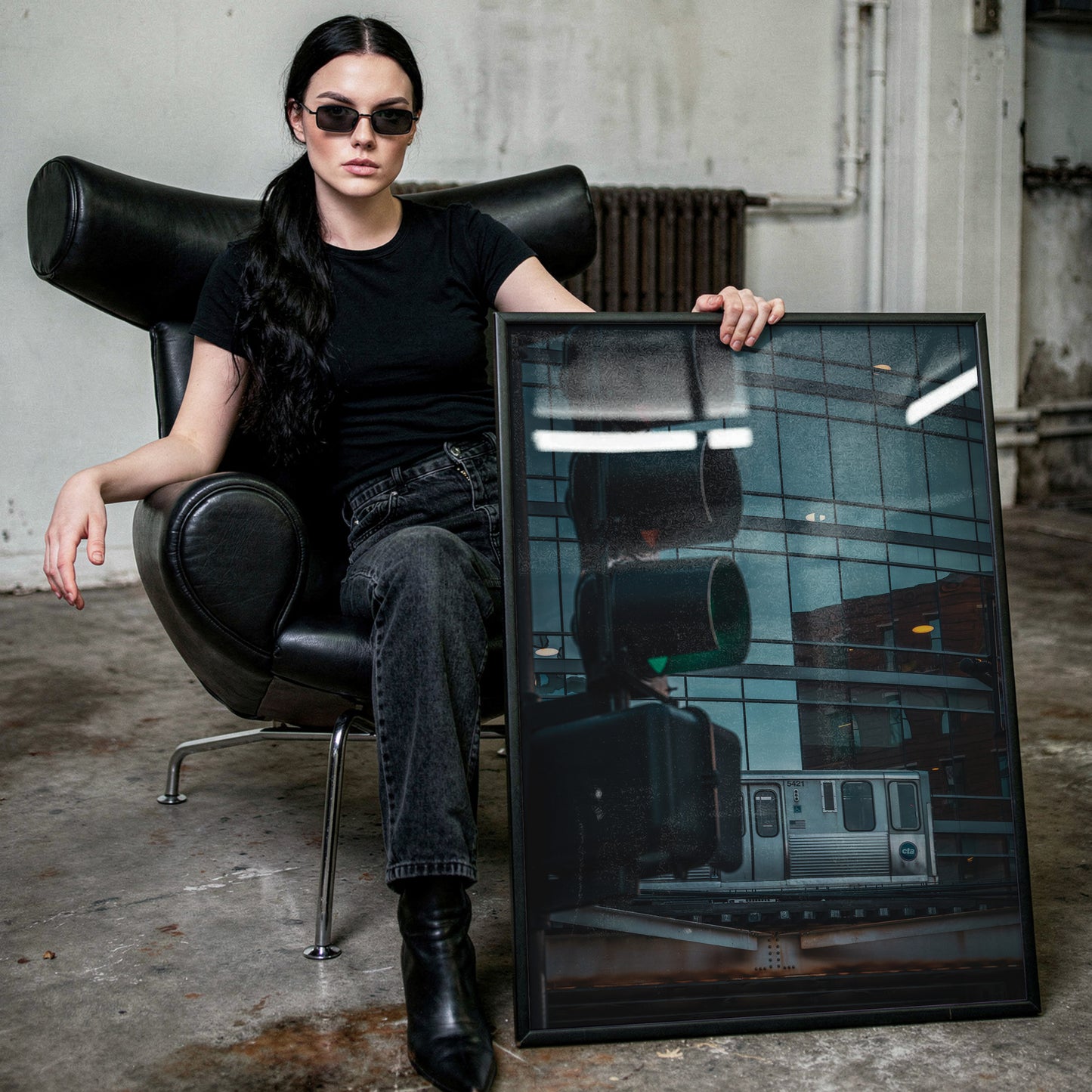 It Just Worked — Chicago L Train Street Photography Print