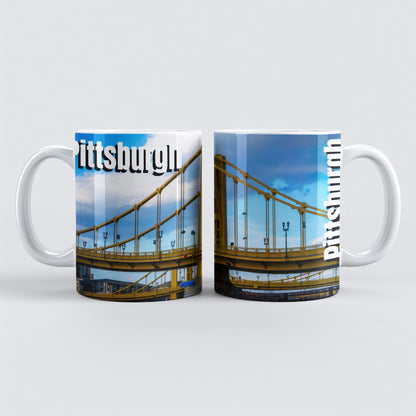 Morning Coffee Meets Pittsburgh Iconic Views – Yellow Bridges Forever