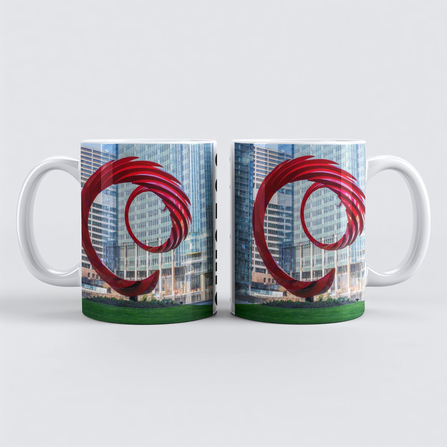 Chicago Coffee Mug, Coffee Gift for Her or Him, Coffee Cup Custom, Kitchen Decor, Small Office Gift, Gifts for Mom, Dad, Coworker, Employees