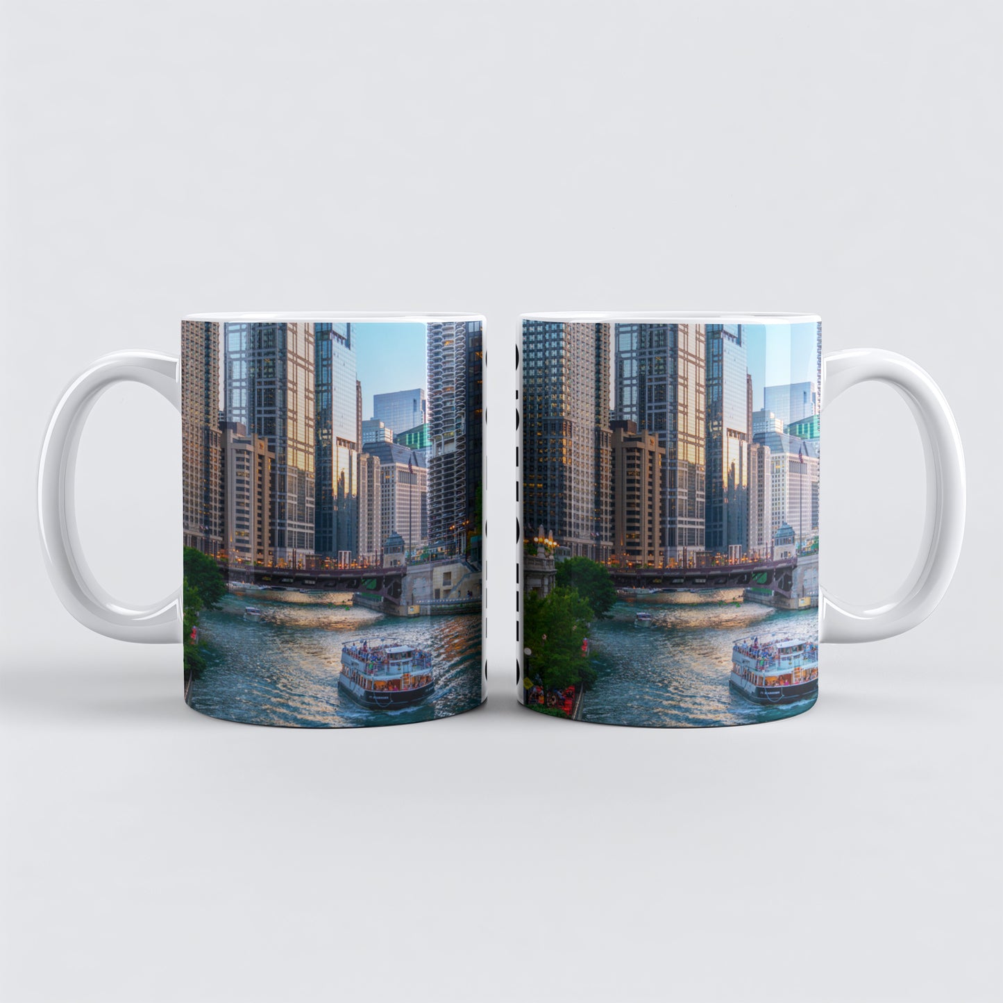 Chicago Coffee Mug, Coffee Gift for Her or Him, Coffee Cup Custom, Kitchen Decor, Small Office Gift, Gifts for Mom, Dad, Coworker, Employees