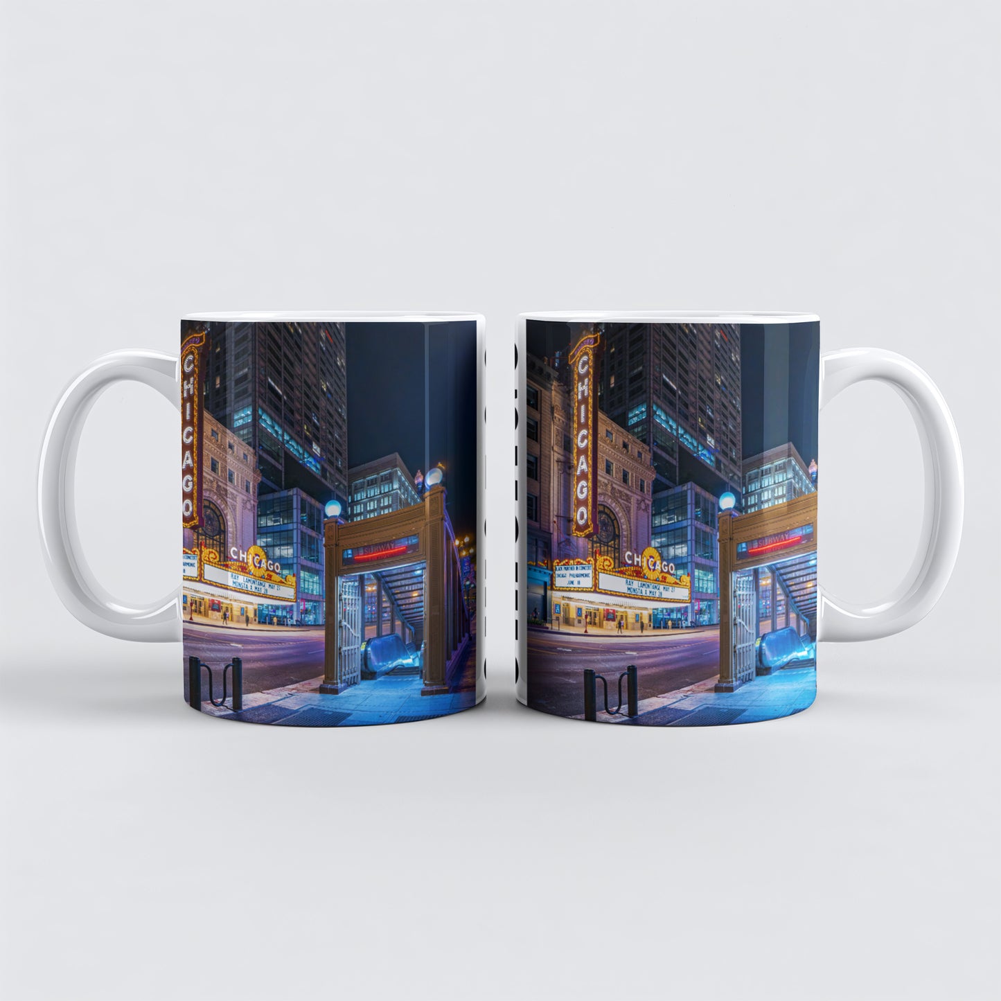 Chicago Coffee Mug, Coffee Gift for Her or Him, Coffee Cup Custom, Kitchen Decor, Small Office Gift, Gifts for Mom, Dad, Coworker, Employees