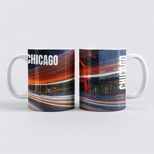 Chicago Coffee Mug, Coffee Gift for Her or Him, Coffee Cup Custom, Kitchen Decor, Small Office Gift, Gifts for Mom, Dad, Coworker, Employees