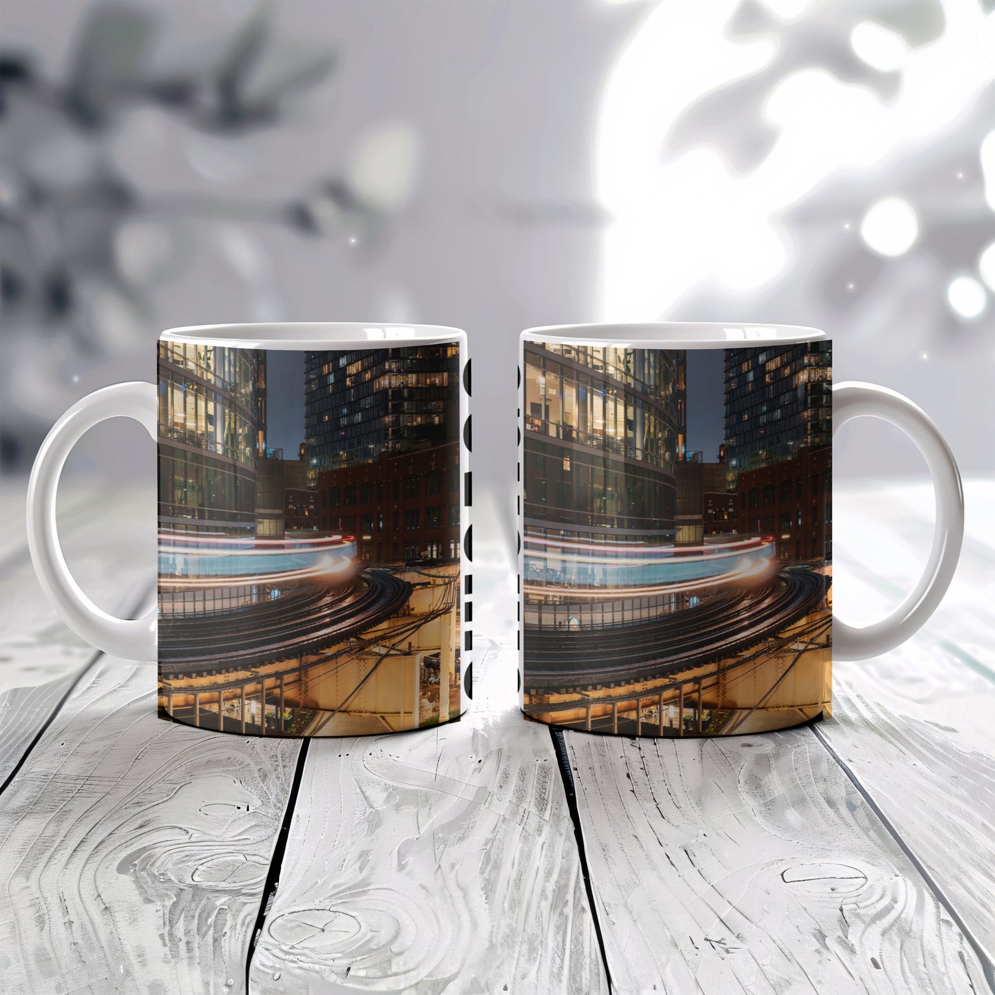 Chicago Coffee Mug, Coffee Gift for Her or Him, Coffee Cup Custom, Kitchen Decor, Small Office Gift, Gifts for Mom, Dad, Coworker, Employees