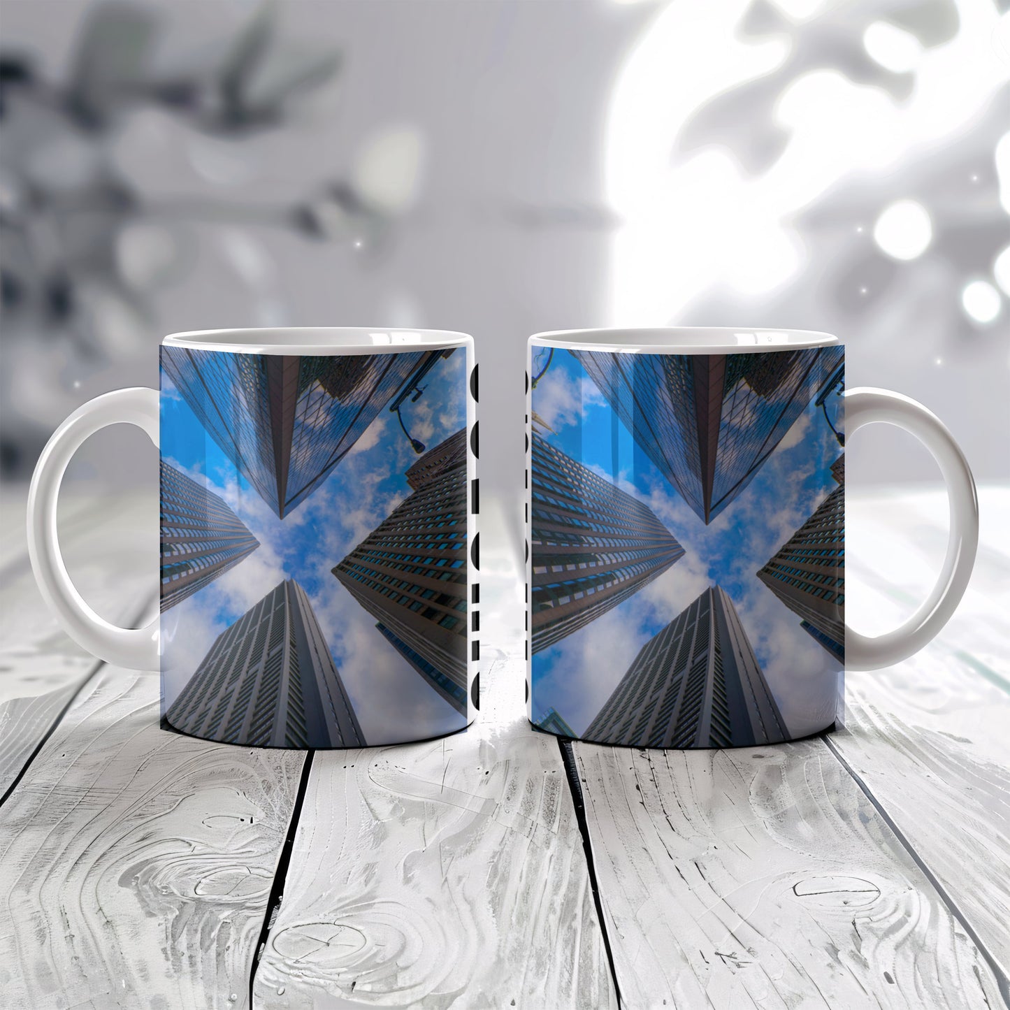 Chicago Coffee Mug, Coffee Gift for Her or Him, Coffee Cup Custom, Kitchen Decor, Small Office Gift, Gifts for Mom, Dad, Coworker, Employees