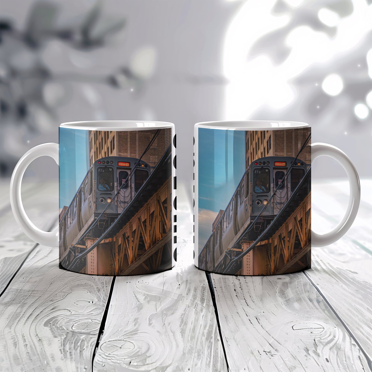 Chicago Coffee Mug, Coffee Gift for Her or Him, Coffee Cup Custom, Kitchen Decor, Small Office Gift, Gifts for Mom, Dad, Coworker, Employees