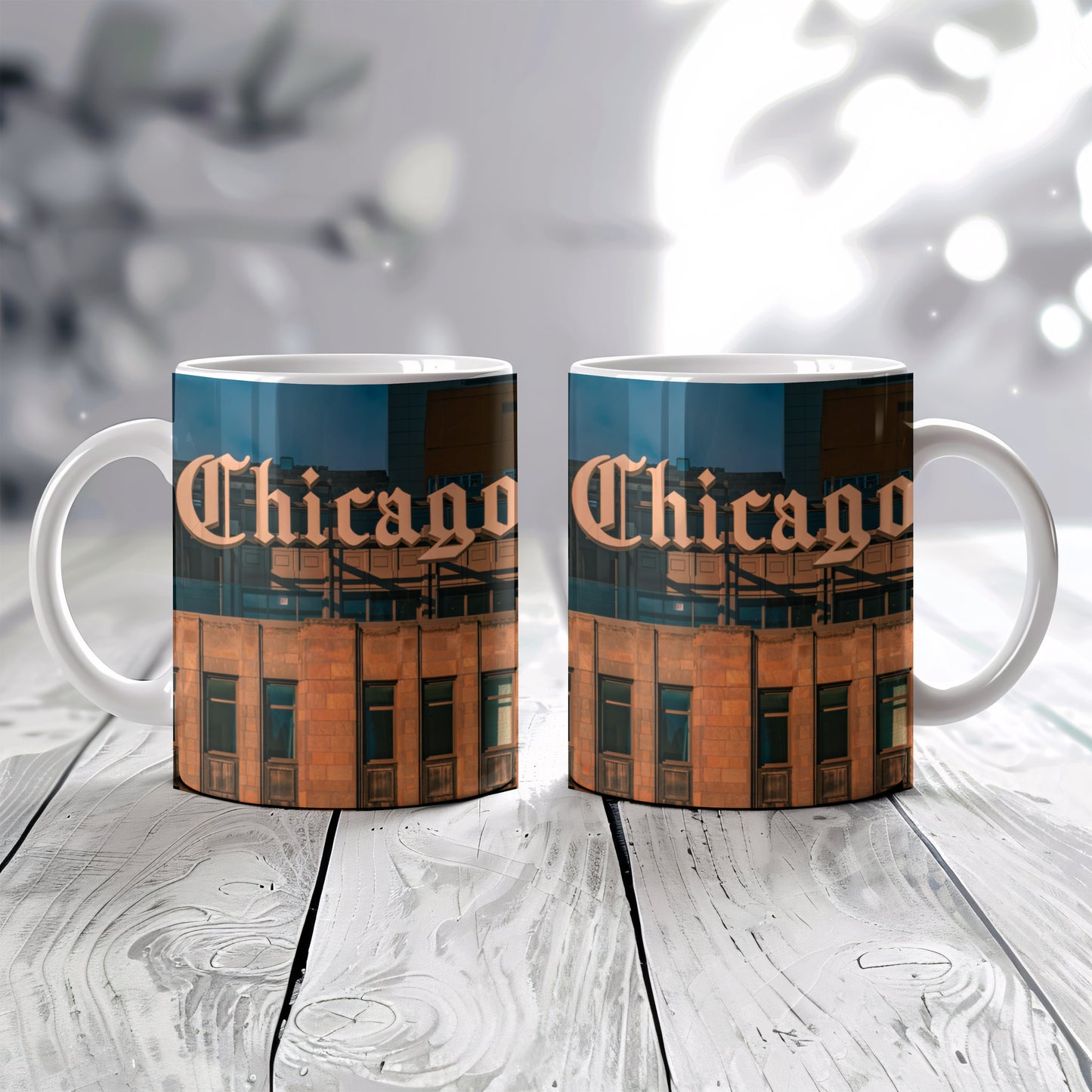 Chicago Coffee Mug, Coffee Gift for Her or Him, Coffee Cup Custom, Kitchen Decor, Small Office Gift, Gifts for Mom, Dad, Coworker, Employees