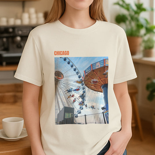 Where Lake Meets Skyline – Chicago’s Calm, Worn Bold