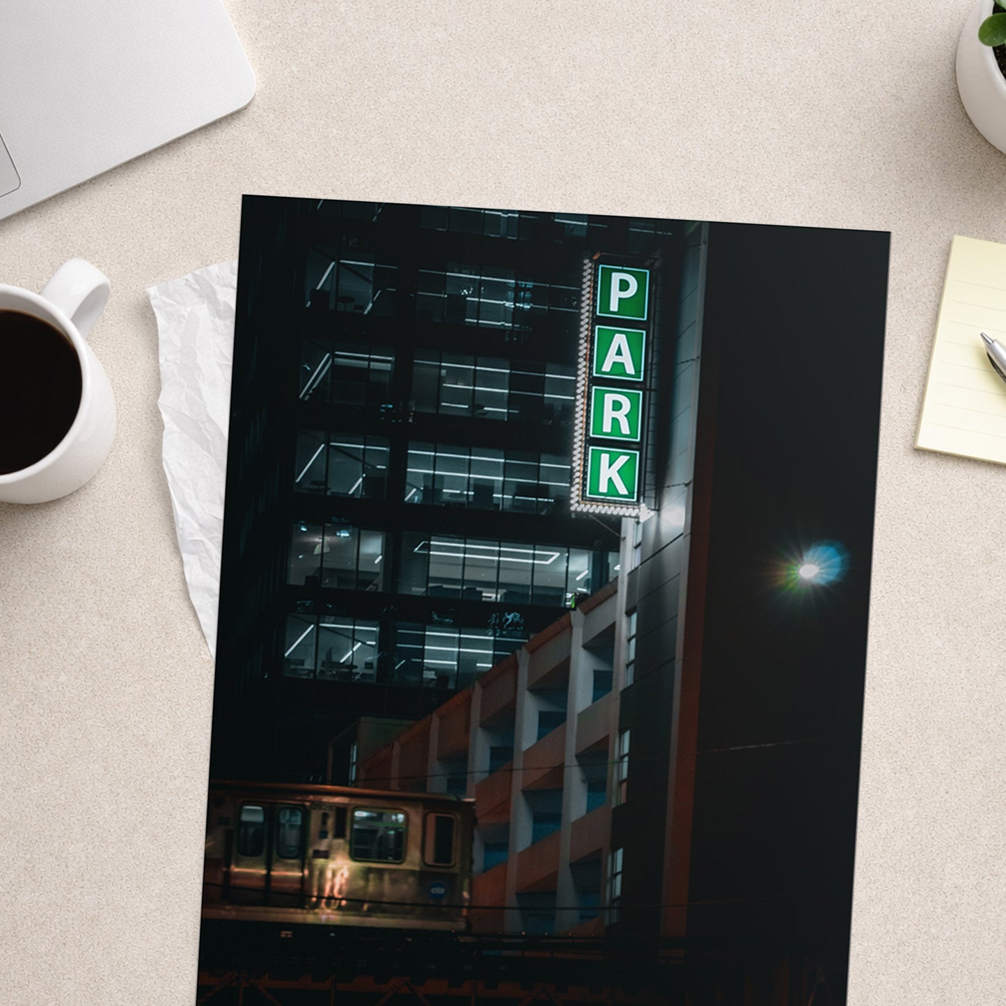 Neon Silence – Unframed Matte Photography Print